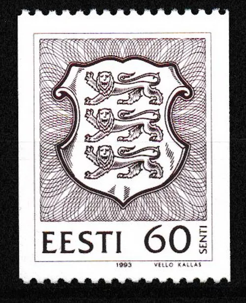 Estland - Freimarken Staatswappen postfrisch 1993 Mi. 198