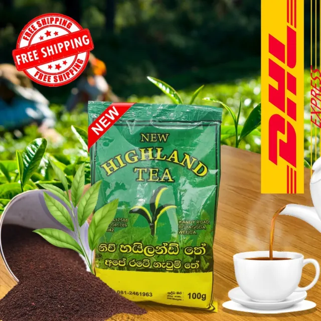 Ceylon Tea - Sri Lanka Natural Organic Best Pure Black New Highland Tea 100g