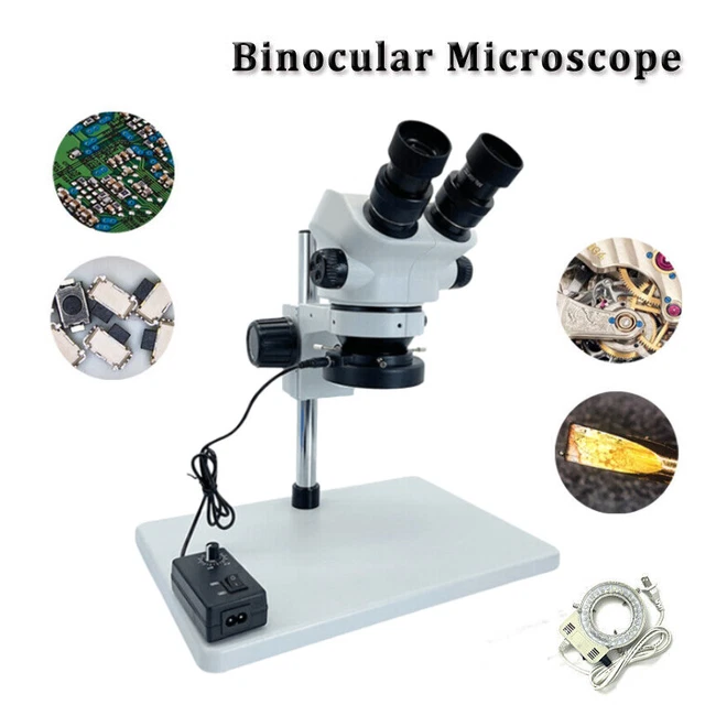 Microscope Factory Stereo BINOCULAR INDUSTRIAL STEREO Microscope 7-50X Zoom Circuit Board ...