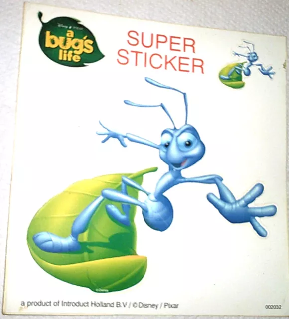 Super-Sticker "A BUG`S LIFE" (dt. Titel: "Das große Krabbeln")  Original VINTAGE