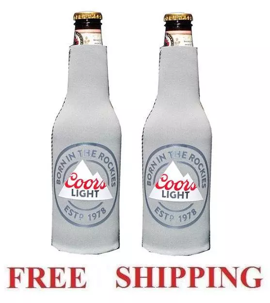 Coors Light Rockies 2 Beer Can Holders Cooler Coozie Coolie Koozie Sta –  Omniphustoys