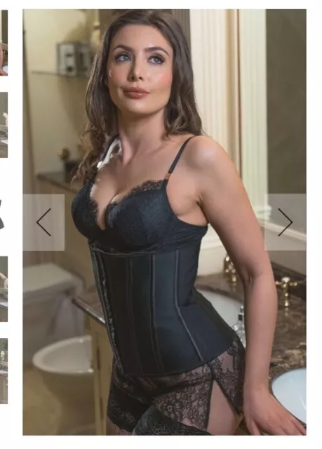 Nuovo CORSET STORY CORSETTO SOTTOBUSTO NERO IN LATTICE taglia 42 ESAURITO PREZZO DISPONIBILE £47