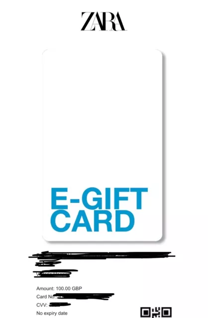 ZARA E GIFT Card Voucher 100.00 PicClick UK