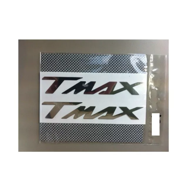 Kit Scritta Sticker 2 Adesivo Cromato non resinati Yamaha T-Max TMax 500-530-560