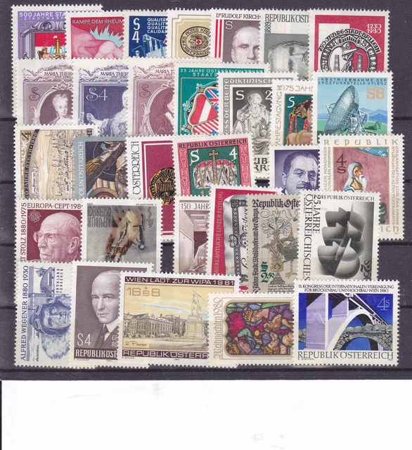 Österreich  Lot aus dem Jahr 1980 postfrisch siehe  Scan