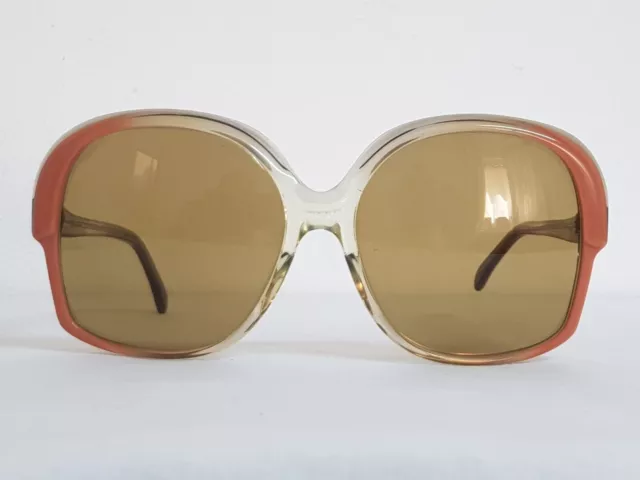 Vtg Oversized Femmes Sans Marque Lunettes De Soleil Énorme Bug Eye Cadres...