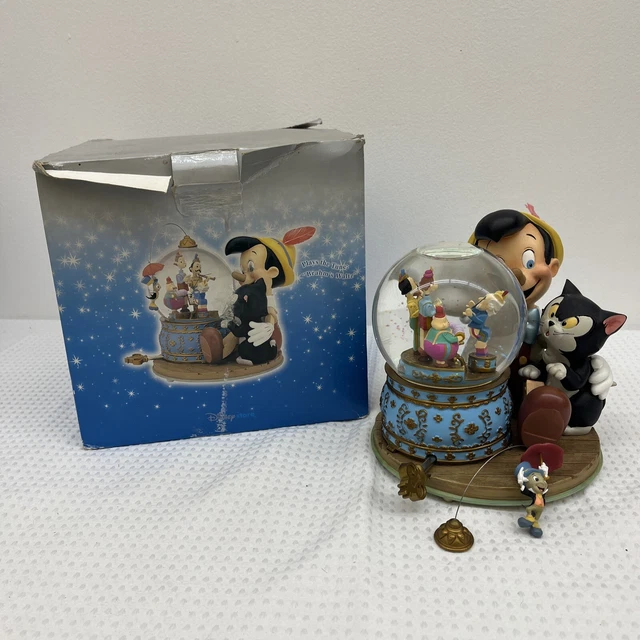 WALT DISNEY PINOCCHIO’S Music Box Snow Globe Disney Store 66.77 PicClick