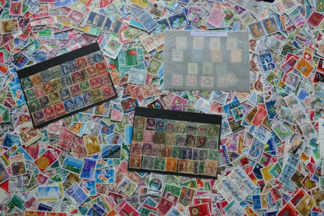 (LOT-VRAC 437)  2000 timbres de SUISSE à trier