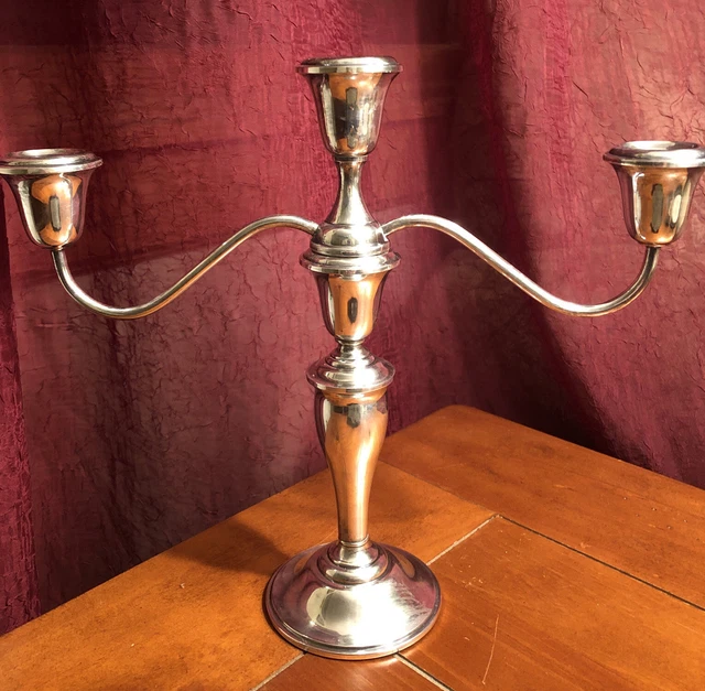Beautiful Vintage Gorham STERLING Silver 3 Candle Candelabra.  # 851/1