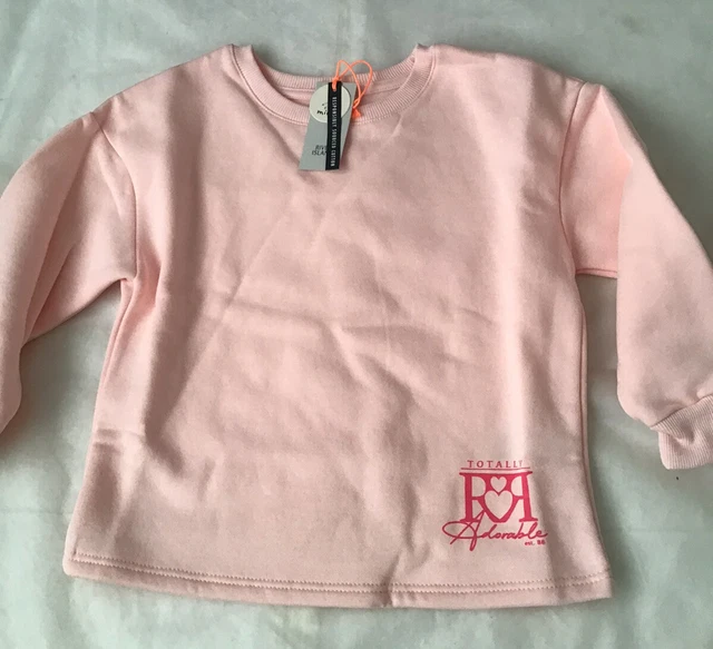 Set felpa mini ragazze River Island età 2-3 anni rosa totalmente adorabile nuova con etichette 4