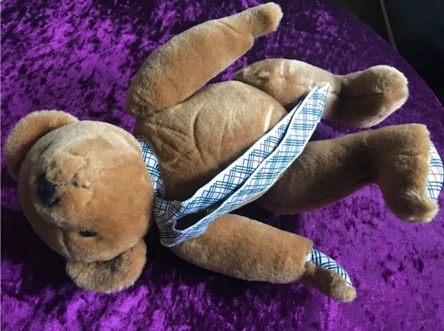 Burberry London Teddy Bear 5 Way Jointed Moving Arms Legs Head Brown 37cm VGC