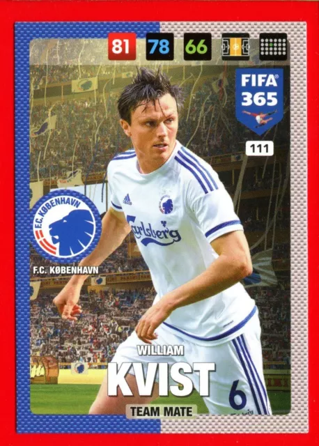 FIFA 365 2017 -Panini Adrenalyn- Card NORDIC EDITION n. 111 - KVIST -KOBENHAVN