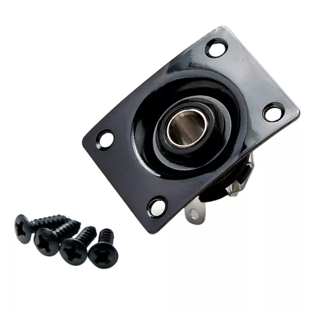 Socle 6.35mm 1/4 "pour Plaque De Sortie Musicalement Carré Jack Pour Guitare
