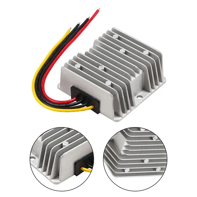 Nikou Convertisseur Alimentation Voiture 24V Vers 12V 20A - Transformateur Abaisseur Allume-Cigare