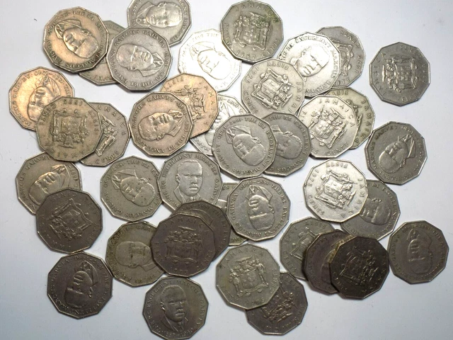 Jamaica 50 Cents 40-Coin Roll (L-112)