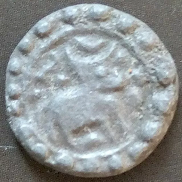 18th circa.--SOUTHEAST ASIA--ANCIENT COIN--SMALL DOG---dia. 22 mm.