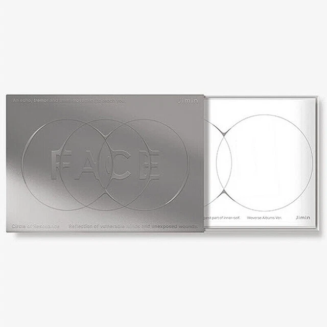 BTS JIMIN [FACE] Album WEVERSE Ver / QR Card+Booklet+Card+Lyrics+Note