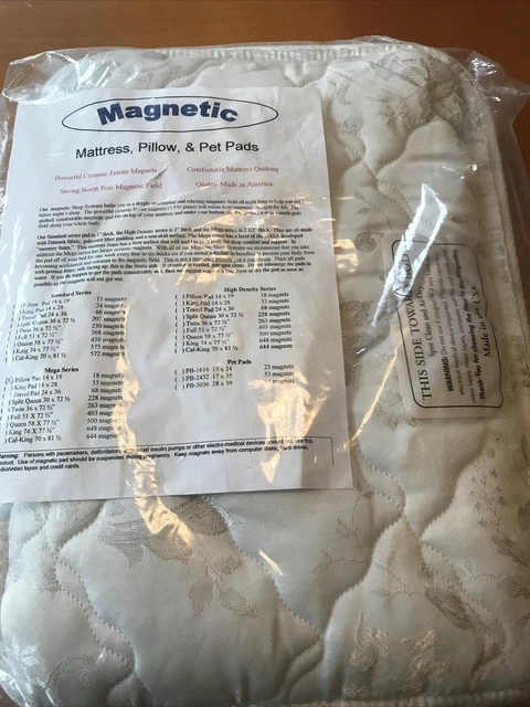 Almohadilla de almohada magnética 14"" x 19"", 18 imanes, serie Mega - NUEVA