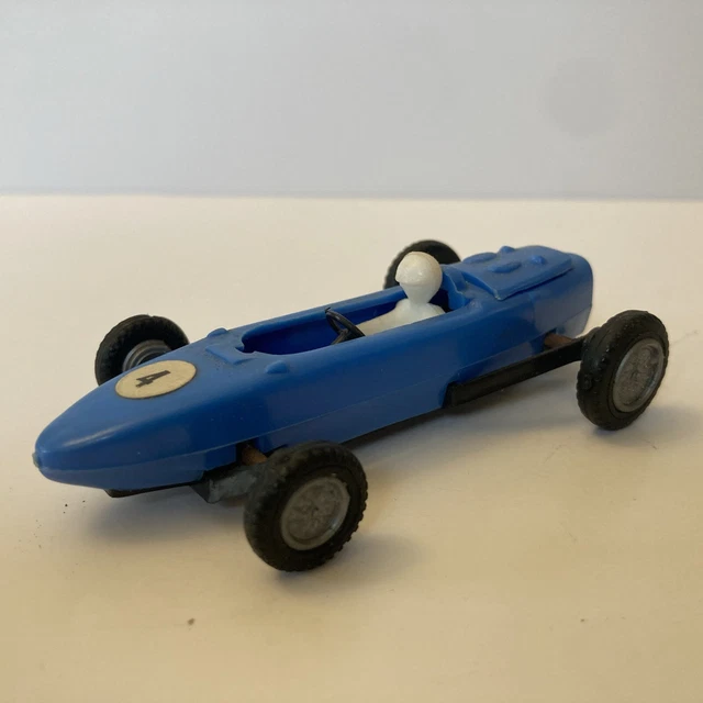 Voiture Miniature Vintage Alpine De Course - Modèle Plastique Jaune - Marque Dinky - Occasion