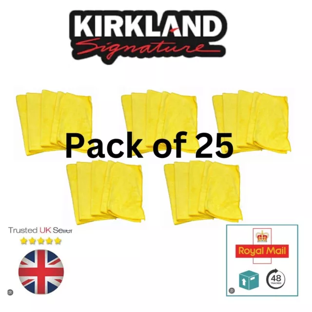 Kirkland Microfibre Ultra Plush Eurow 40cm Microfiber Car Cloth-** PACK OF 25 **