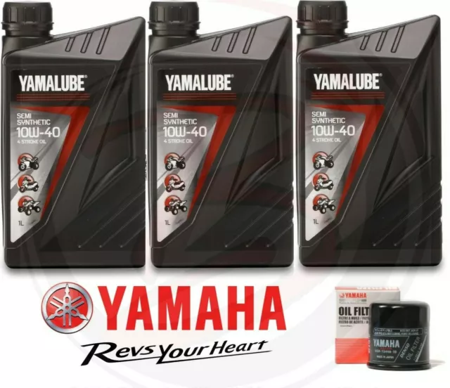 KIT TAGLIANDO YAMALUBE 4S 10w40 FILTRO OLIO ORIGINALE Yamaha MT Tracer 700