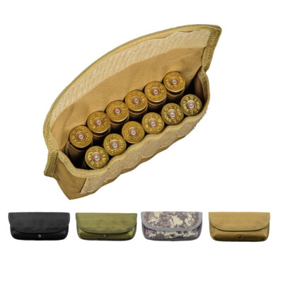 Tactical 12 Proiettili Munizioni Molle Cartuccia titolare vettore Custodia Borse utile 