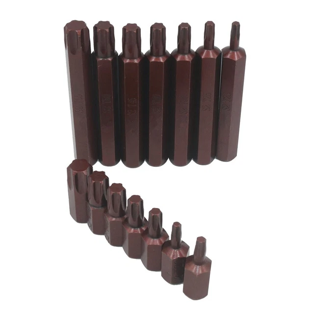 Ensemble de 7 embouts de tournevis Torx avec acier magnétique et allié solide
