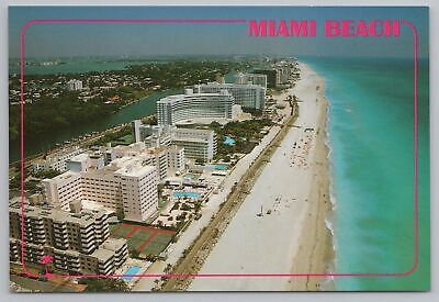 Hotel & Resort~Miami Beach Florida~Beach & Boardwalk~Continental Postcard
