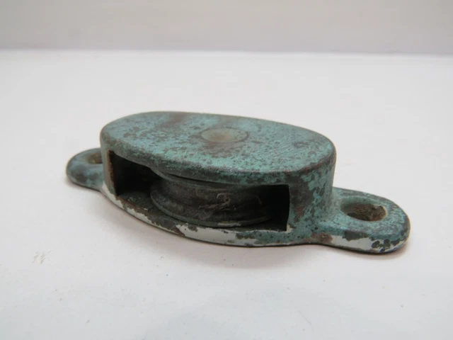 Merriman 1+1/4 Inch Bronze Deck Pulley Block Tackle Boat Sail (C4B86C)