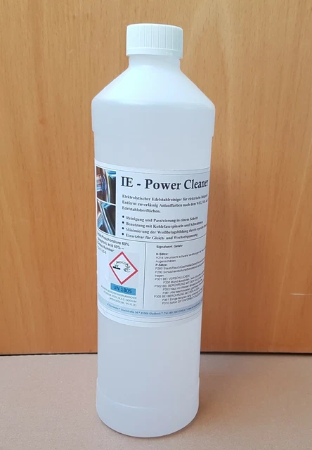 1 Liter IE-Power Cleaner Elektrolyt Edelstahl beizen  WIG/TIG Kohlefaserpinsel