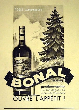 Affiche Publicitaire Originale 1938 – Bonal Gentiane Quina – Charles Lemmel – 120x160 Cm
