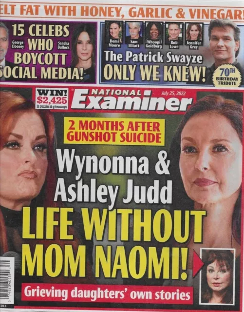 National Examiner Magazine Wynonna Ashley and Naomi Judd Patrick Swayze 2022