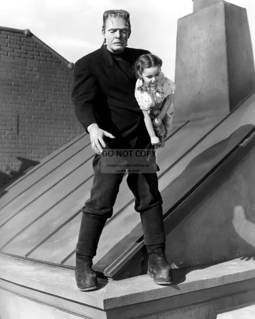 Lon Chaney Jr. & Janet Ann Gallow "The Ghost Of Frankenstein" 8X10 Photo (Mw125)