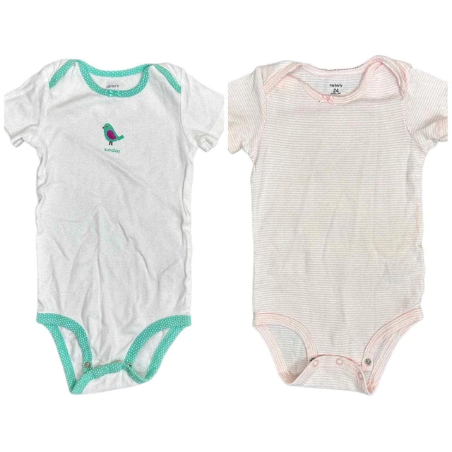 Baby Bodysuit Months Bodysuits Sleeve 24 Boy Long Infant Carter's Girls Lot Pack