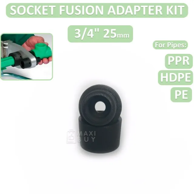 Socket Fusion Heating Adapter Set 3/4" 25 mm for Fusion Machine HDPE/PE/PPR v5