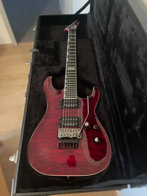 guitare électrique ESP Horizon finition Black Cherry Accastillage argent