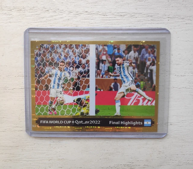 PANINI LIONEL MESSI Fifa 365 2023 2024 World Cup final Goal toploader