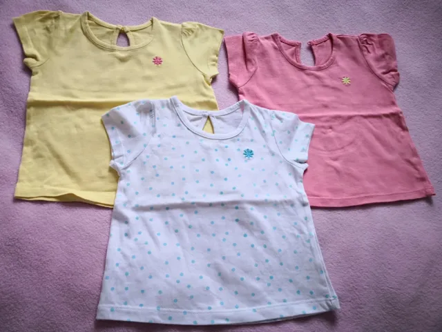 Matalan Baby Girl T-shirt bundle set size 6-9 months
