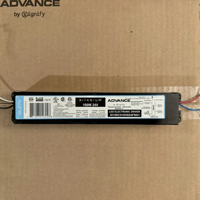 thumbnail interactive-video image 1 of Philips Advance XI054C150V054BST1 LED Electronic Driver – 120-277V – New Open Box 1 of 4