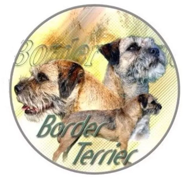 Design Aufkleber Motiv 1 Border Terrier Borderterrier Autoaufkleber Sticker