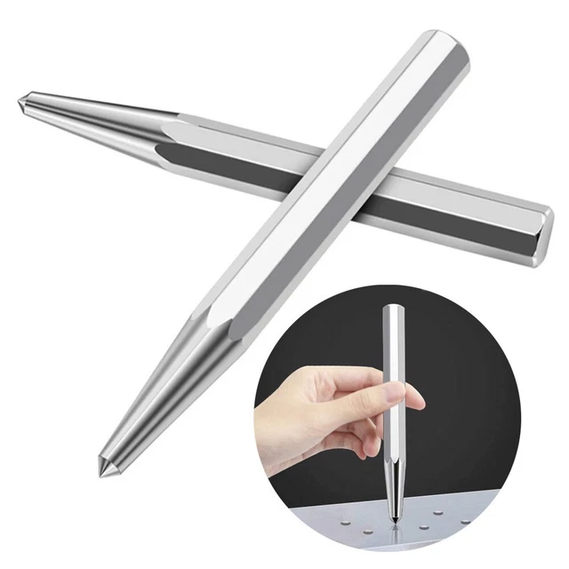 Ponch Positionneur Centre Installateur Poinçonnage Broche Argent 1x
