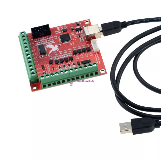 CNC USB MACH3 100Khz Breakout Board 4 Axis Interface Driver Motion.
