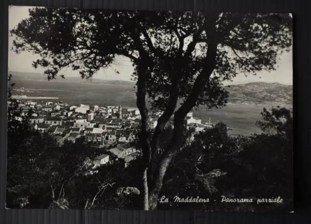 cart.743-cartolina viaggiata 1948, La Maddalena Panorama