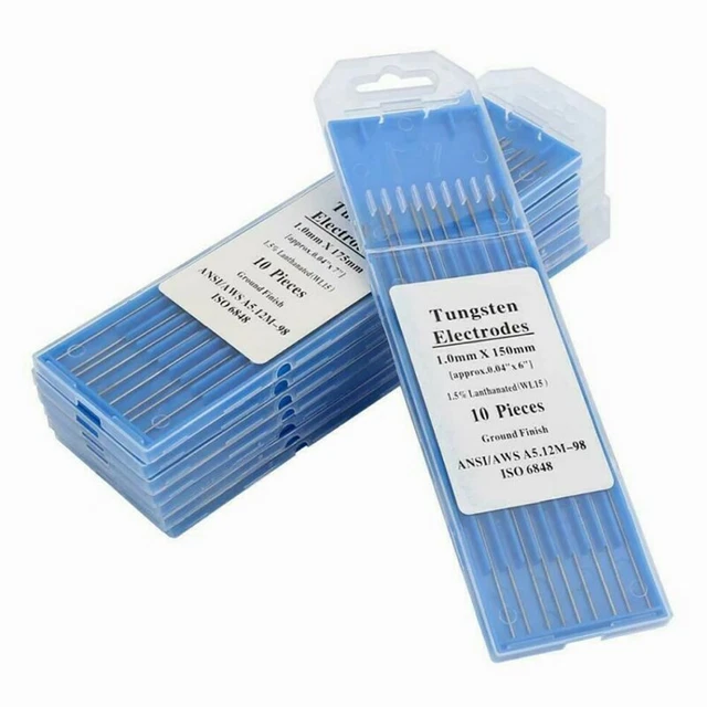 10 pz elettrodo di tungsteno oro WL15 lantanato 15% 16~32 mm alta conduttività