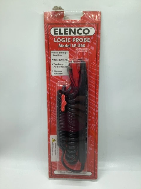 Elenco Logic Probe Model LP-560 Tests All Logic Families (TTL, LSI, CMOS, ECT)