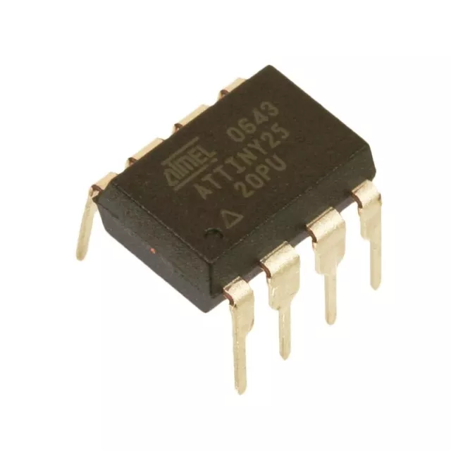 ATtiny25-20PU ATMEL-AVR-RISC-µC  20MHz  2 KByte FLASH DIP8