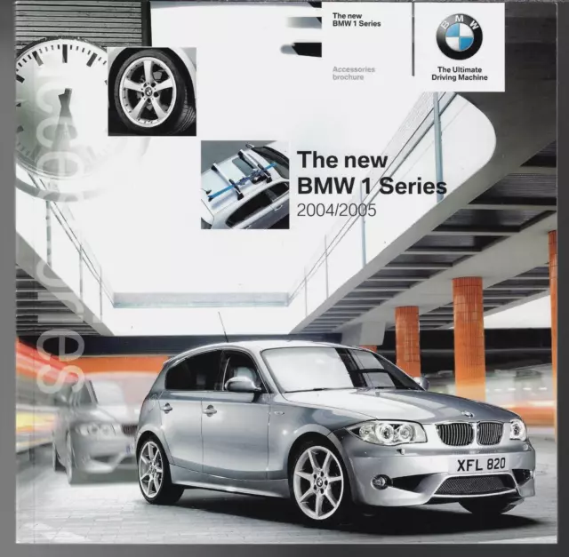 BMW 1-Series 5-dr Accessories 2004-05 UK Market Sales Brochure