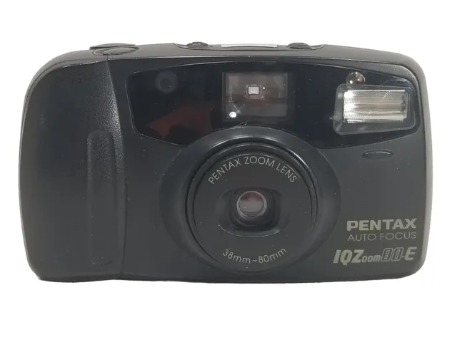Pentax IQZoom 80-E 35mm Point & Shoot Film Camera 38-80mm Zoom Lens FOR PARTS