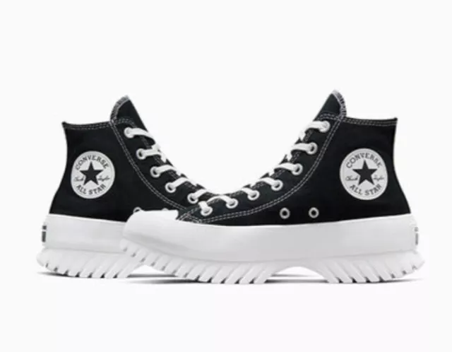 Converse Chuck Taylor All Star Lugged 2.0 High Black Sneaker  Sz 9.5 Wom 7.5 Me 2