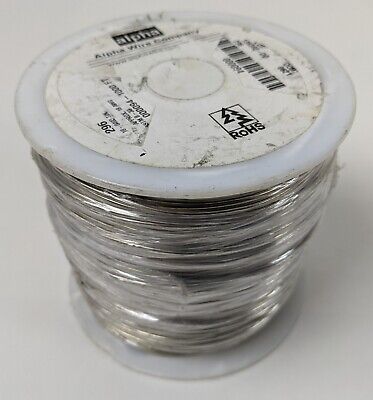 18AWG Alpha Hook-Up Bus Bar Solid Wire 296-SV001 Tinned Copper 1.02mm 1000' NEW